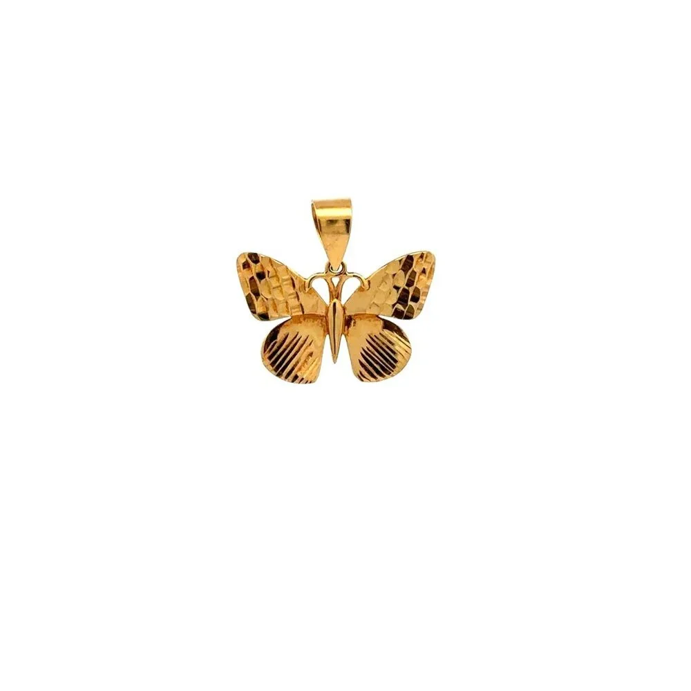 18K Gold Pendant Butterfly 1.62 grams - Picture 10 of 12